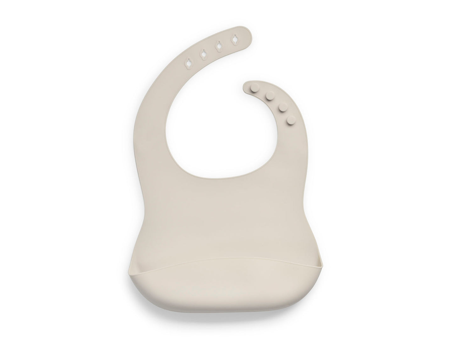 Siliconen slabber | Nougat | Beige