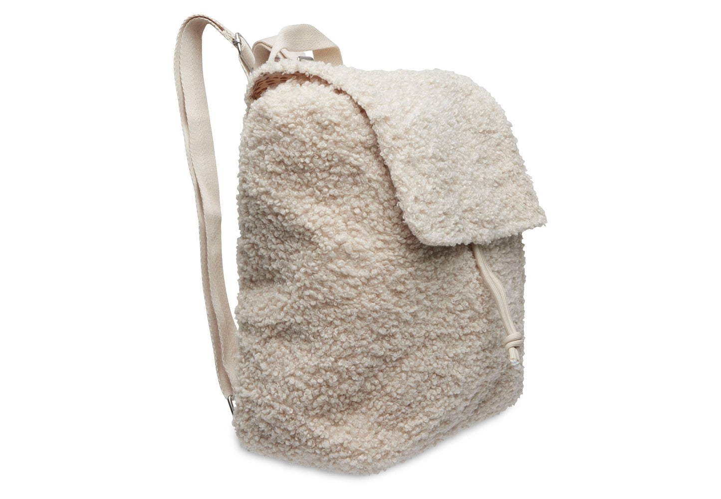 Kinderrugzakje | Mogelijk met naam | Boucle Naturel | Jollein | Crème kleurig