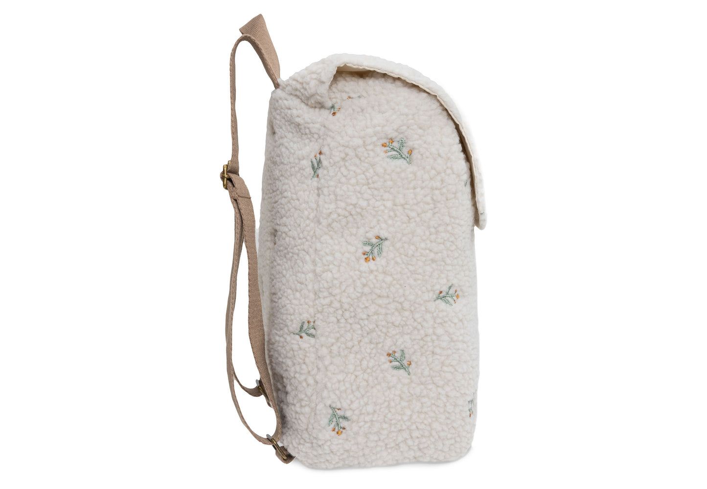 Kinderrugzakje | Teddy lovely | Gepersonaliseerd | Jollein | Crème kleurig met bloemen