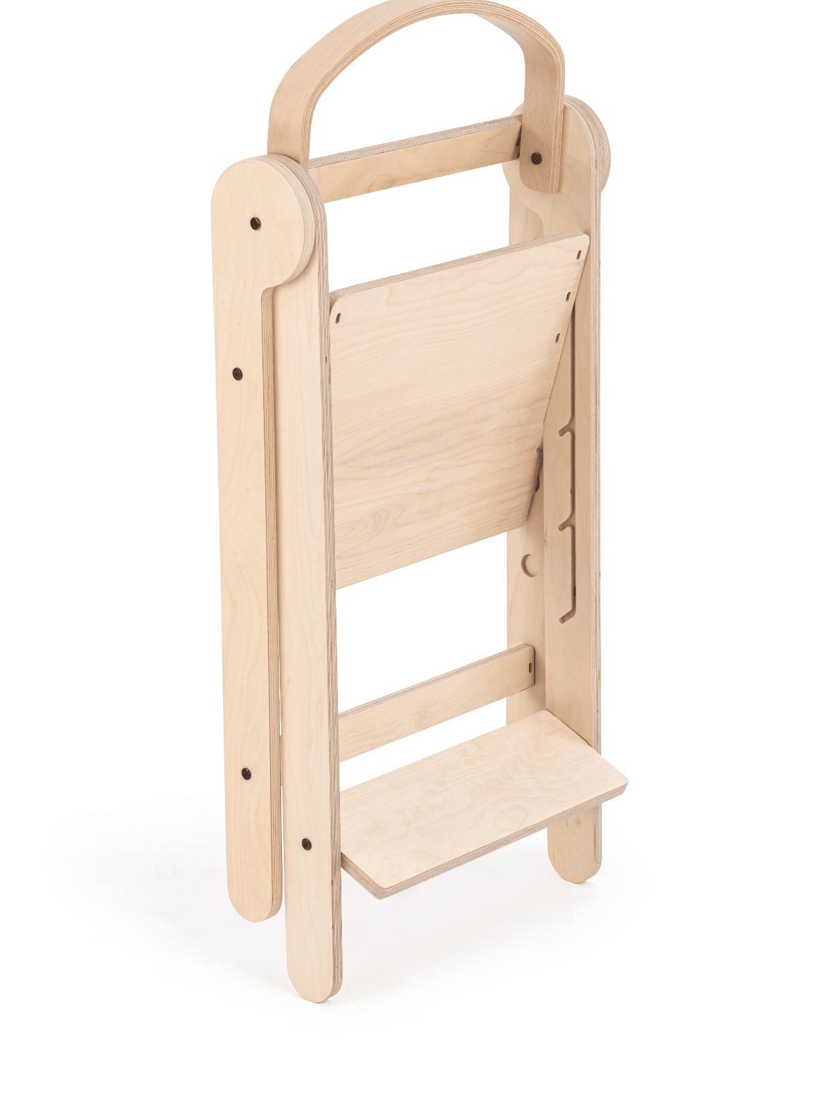 Opvouwbare leertoren | Naturel - Hout | Montessori | Mamatoyz