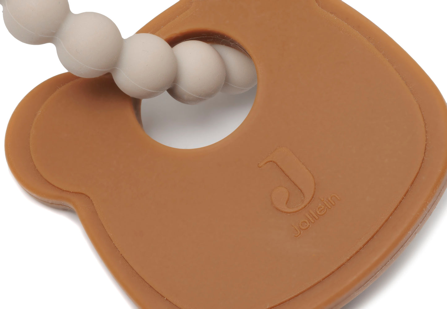 Jollein siliconen bijtspeelgoed - Sleutelbos teddy bear