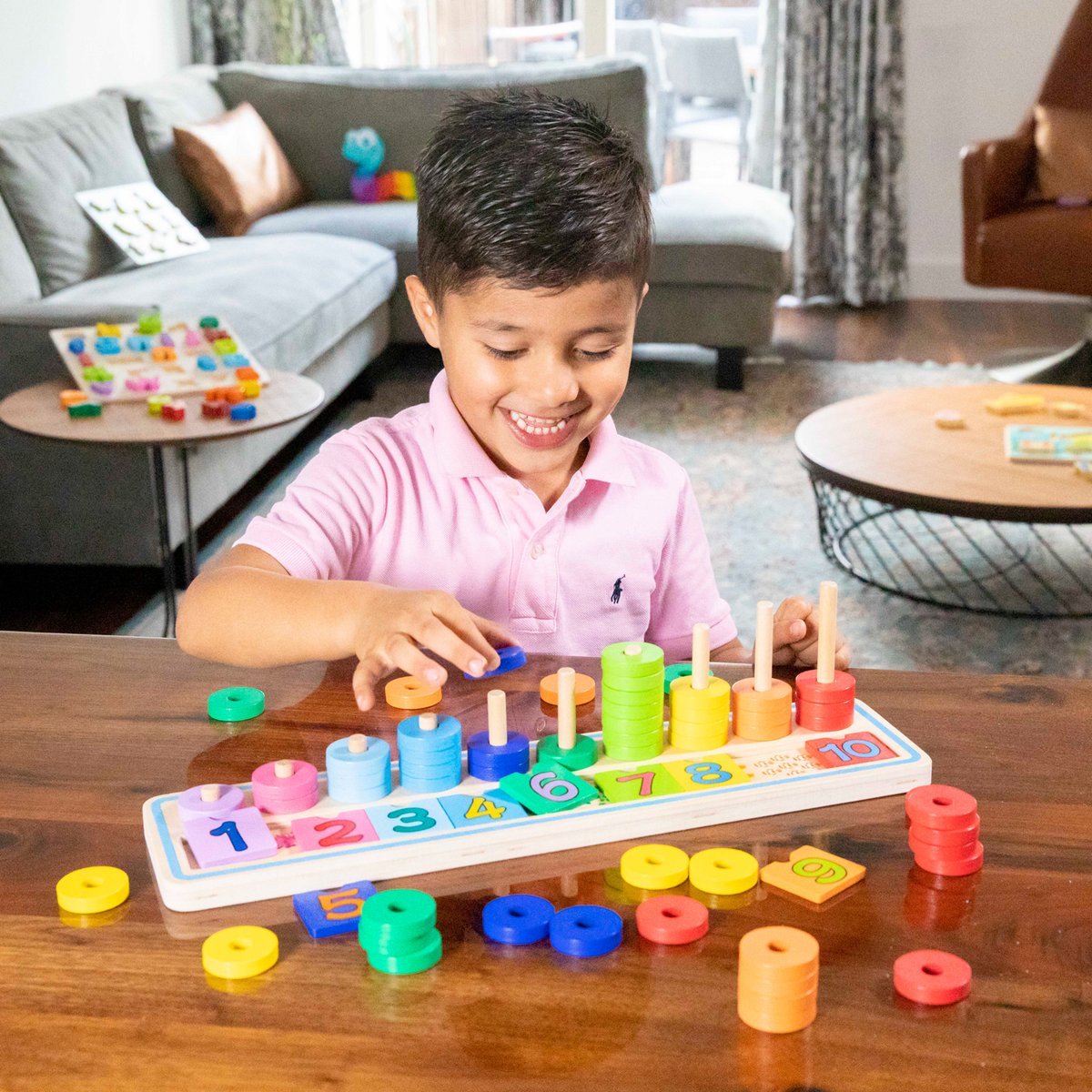 Houten tel spel | Rekenspel | New Classic Toys - Leren tellen