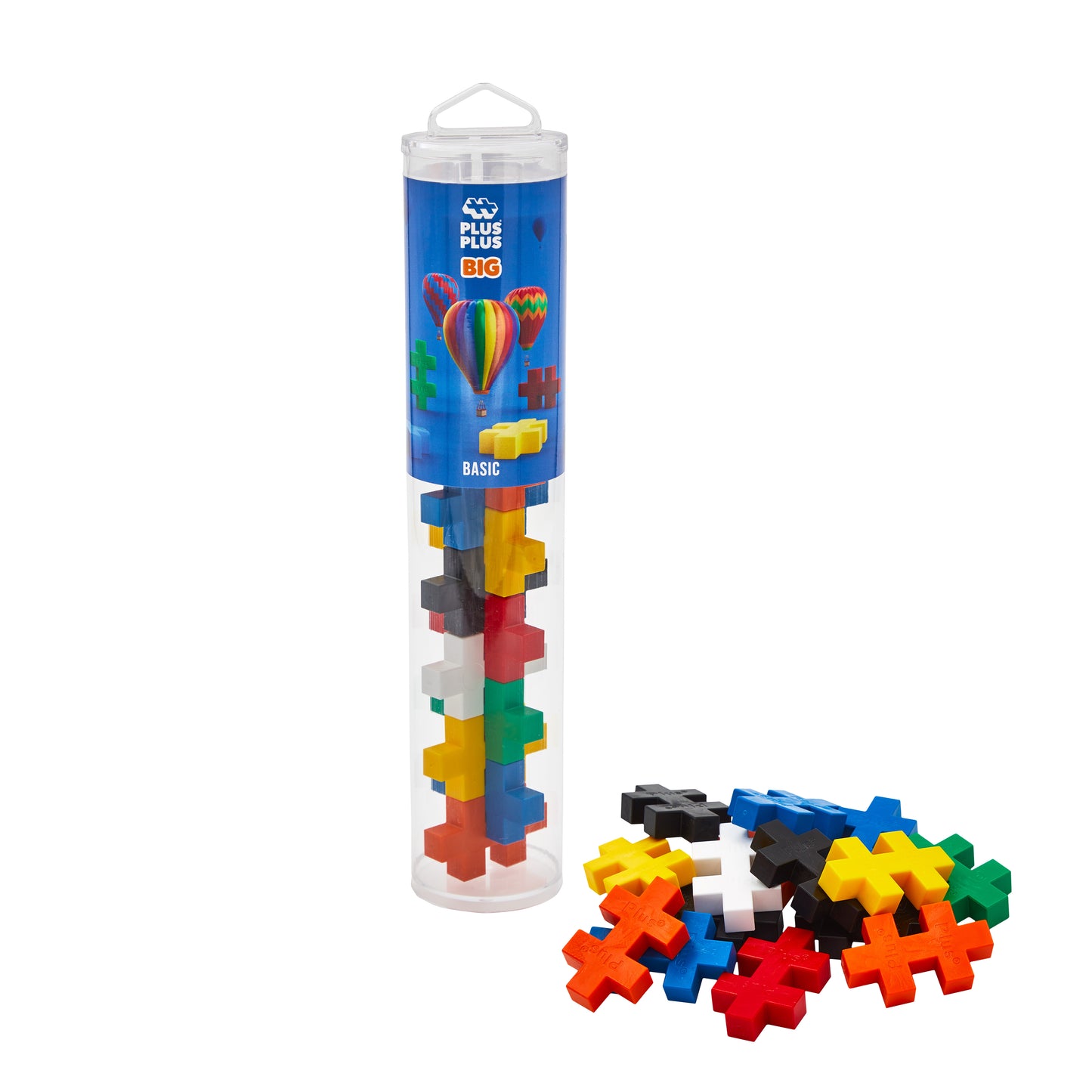 Plus-Plus BIG tube - Basic (15 stuks)