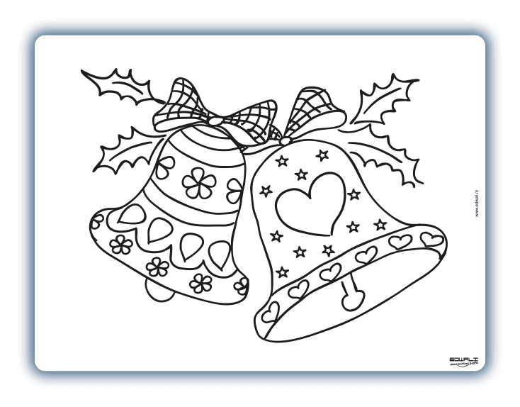 Herkleurbare placemat - Kerstbellen