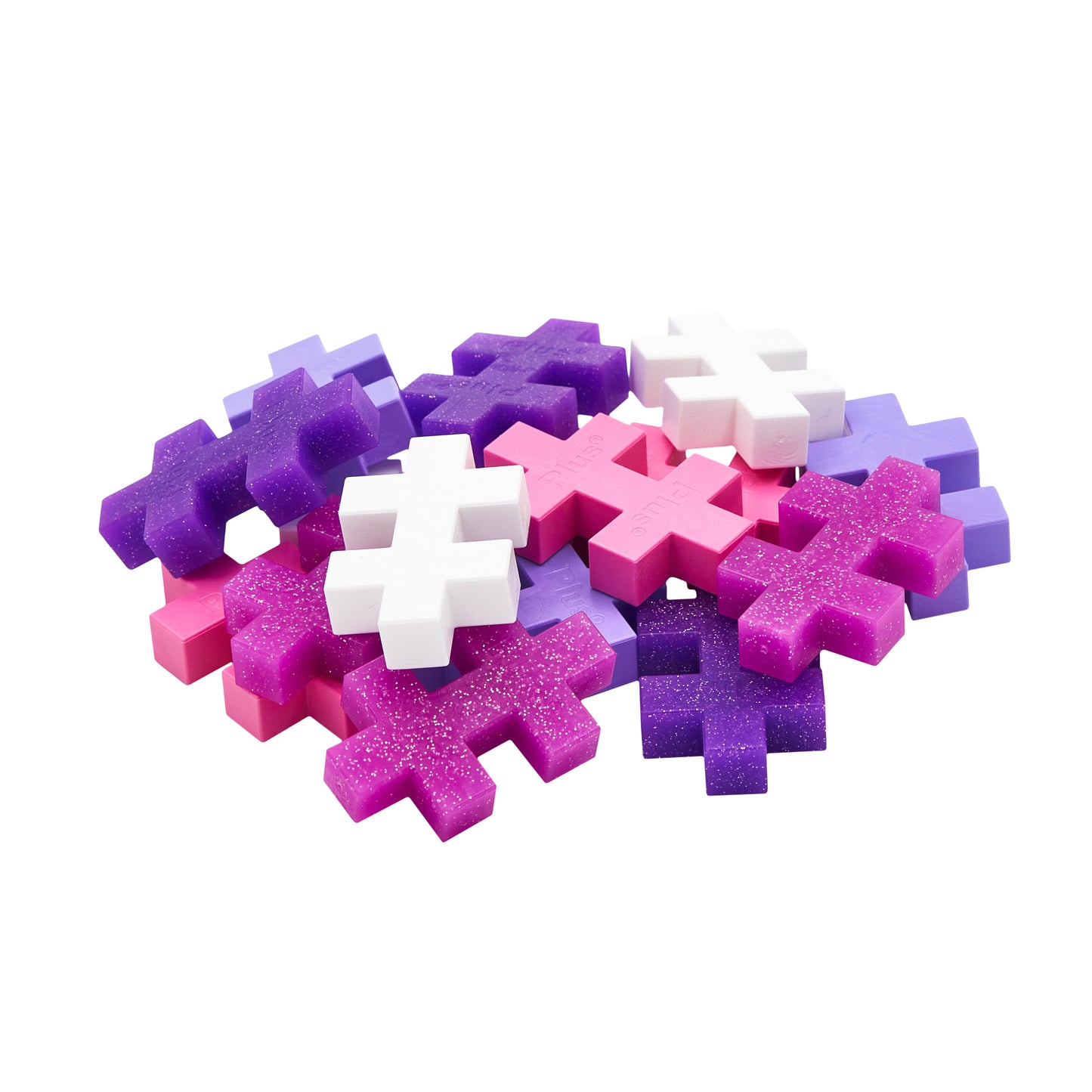 Plus-Plus BIG tube - Glitter (15 stuks)