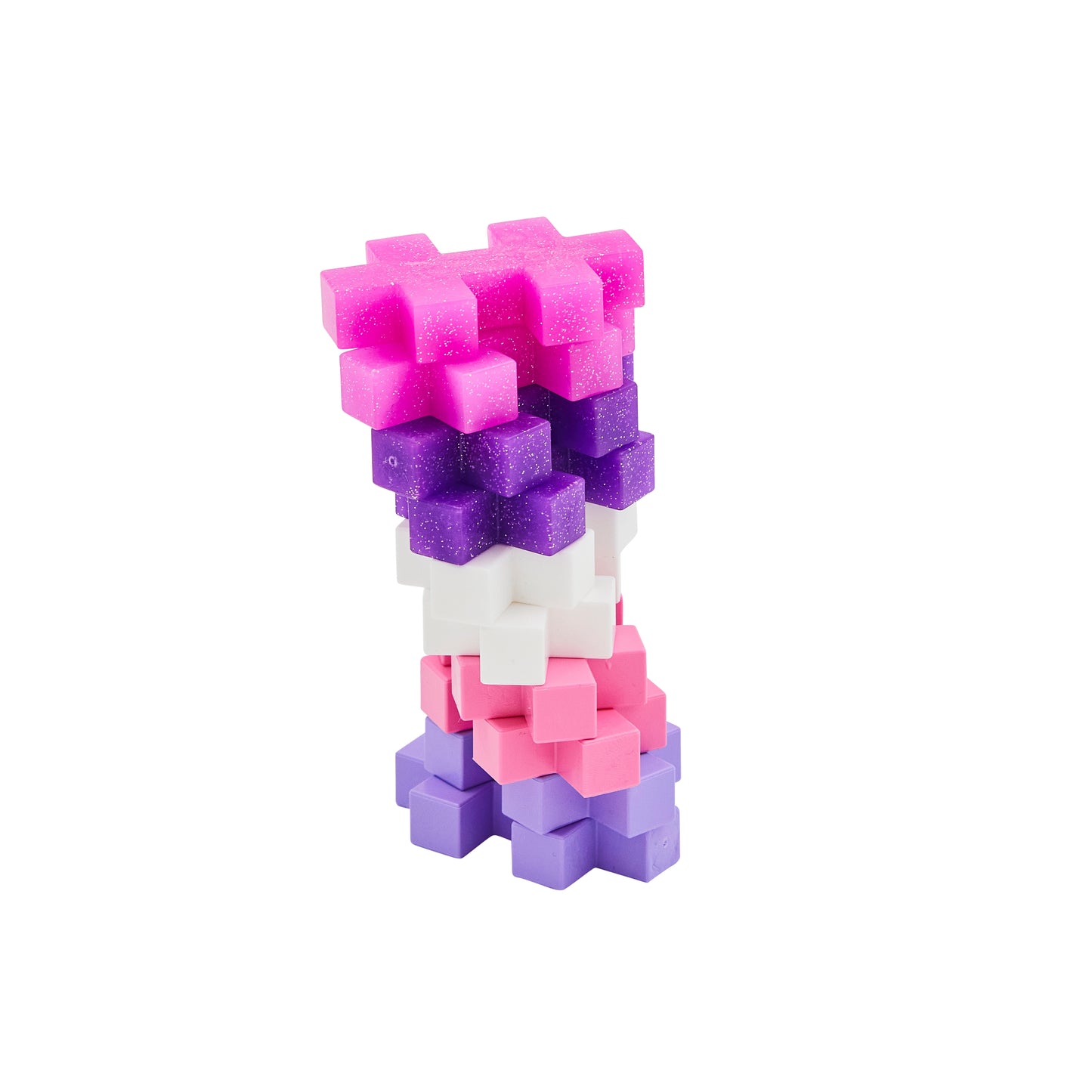 Plus-Plus BIG tube - Glitter (15 stuks)