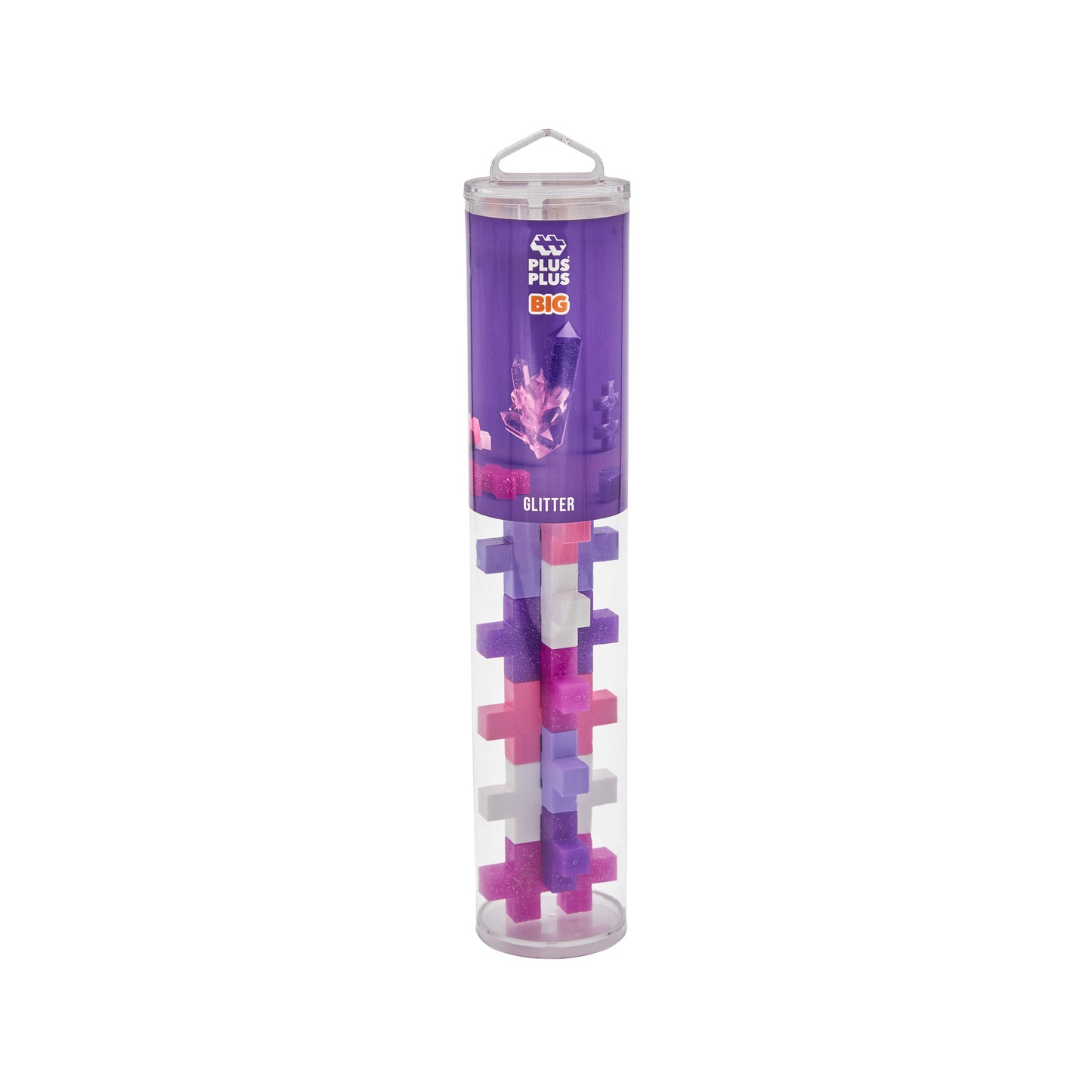 Plus-Plus BIG tube - Glitter (15 stuks)