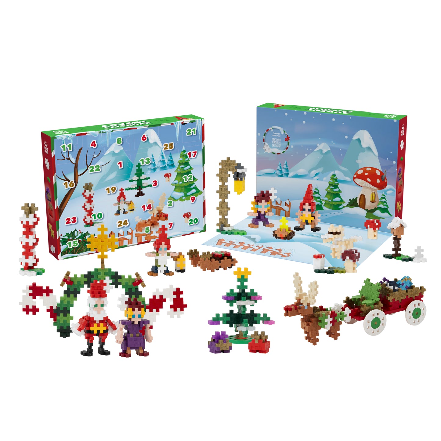 Plus-plus Adventskalender - Santa's world