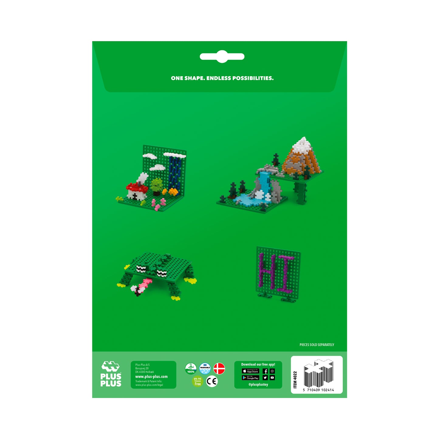 Plus-Plus - Bouwplaat groen (2 stuks)