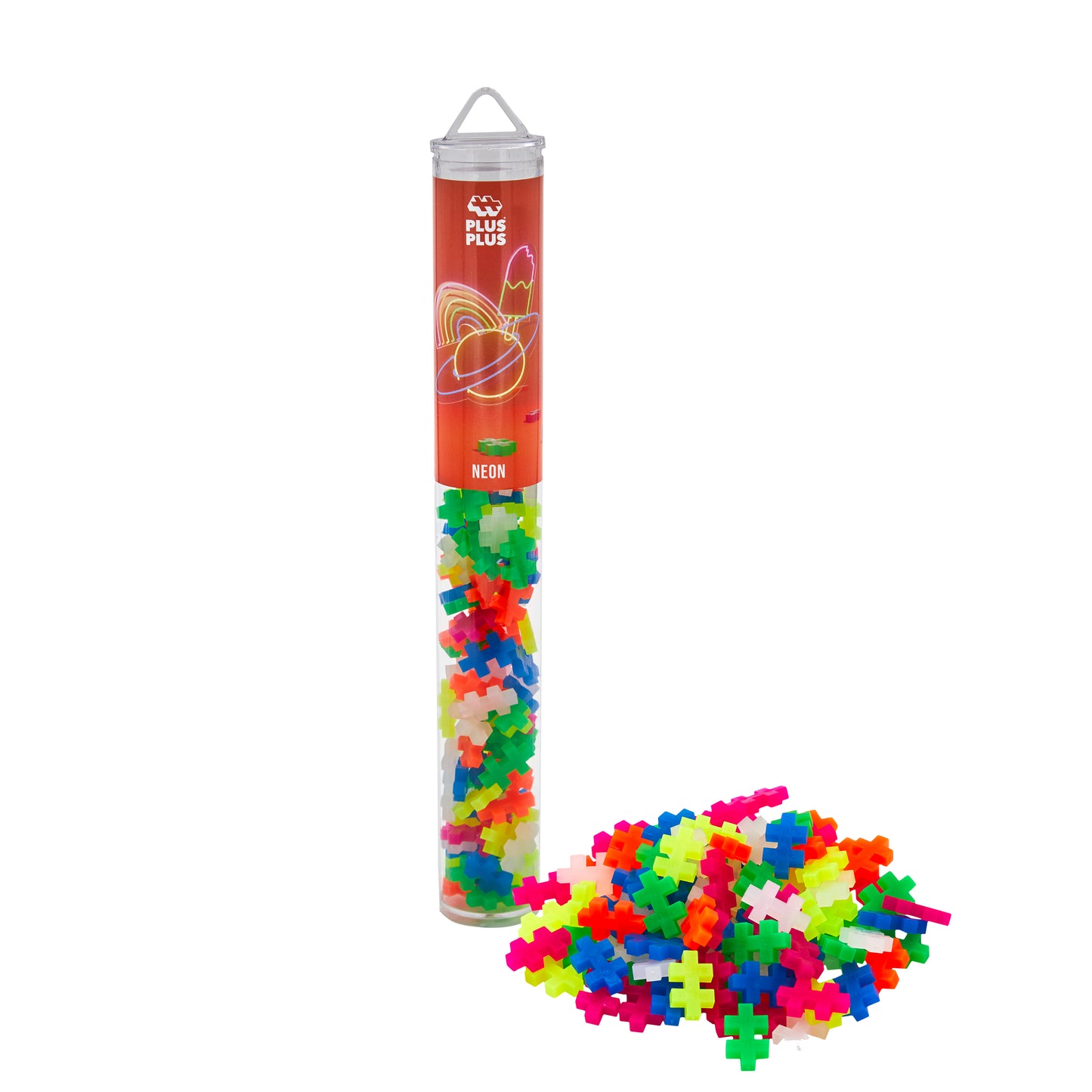 Plus-Plus tube - Neon (100 stuks)