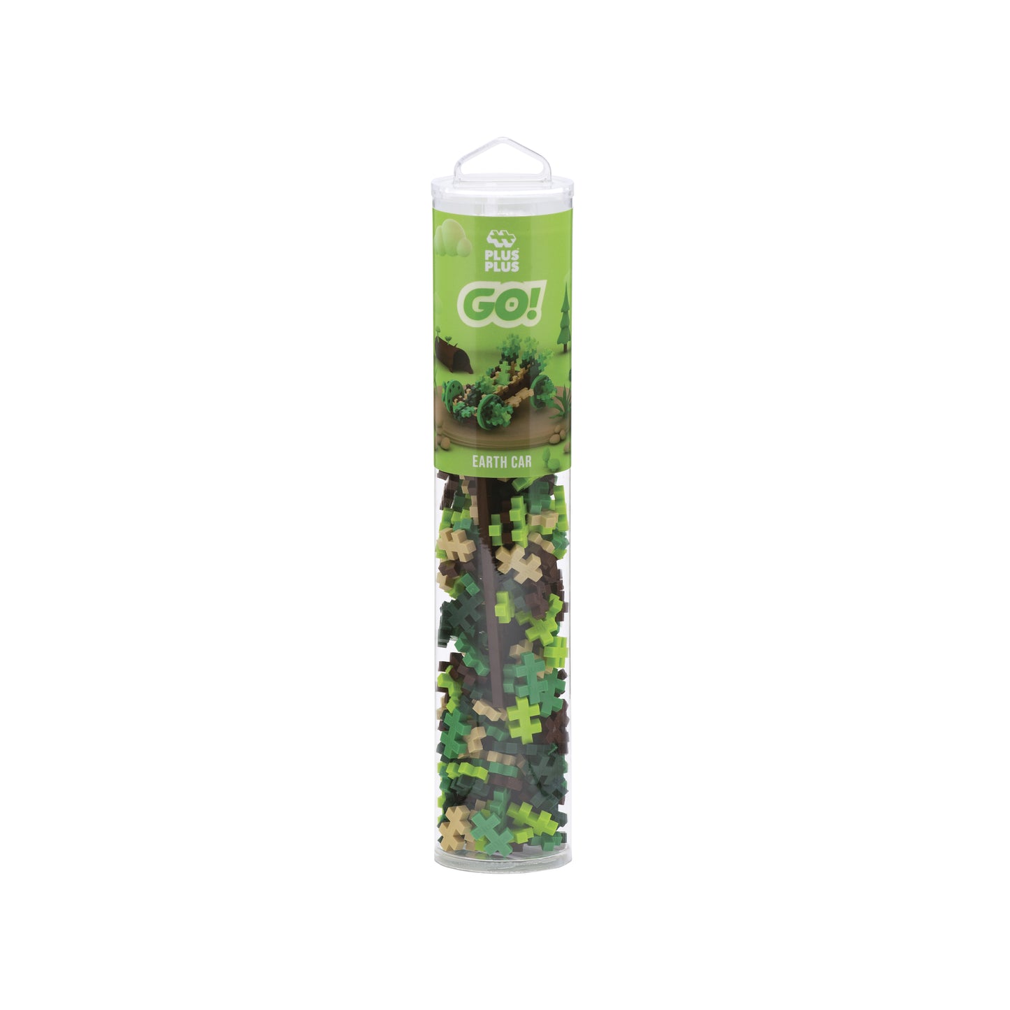 Plus-Plus tube auto - Aarde (200 stuks)