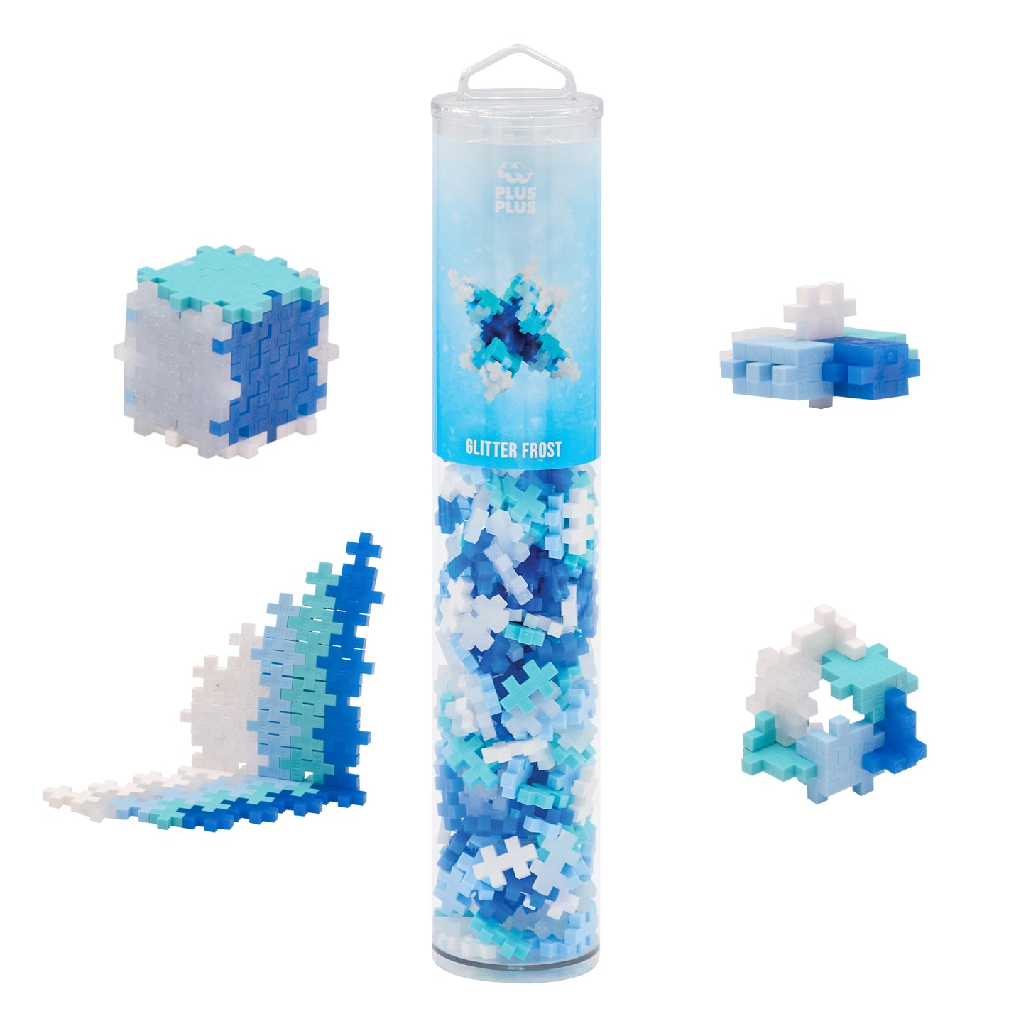 Plus-Plus tube - Glitter frost (240 stuks)