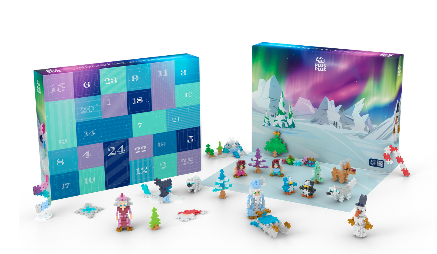 Plus-plus Adventskalender - Santa's Northern Lights adventure