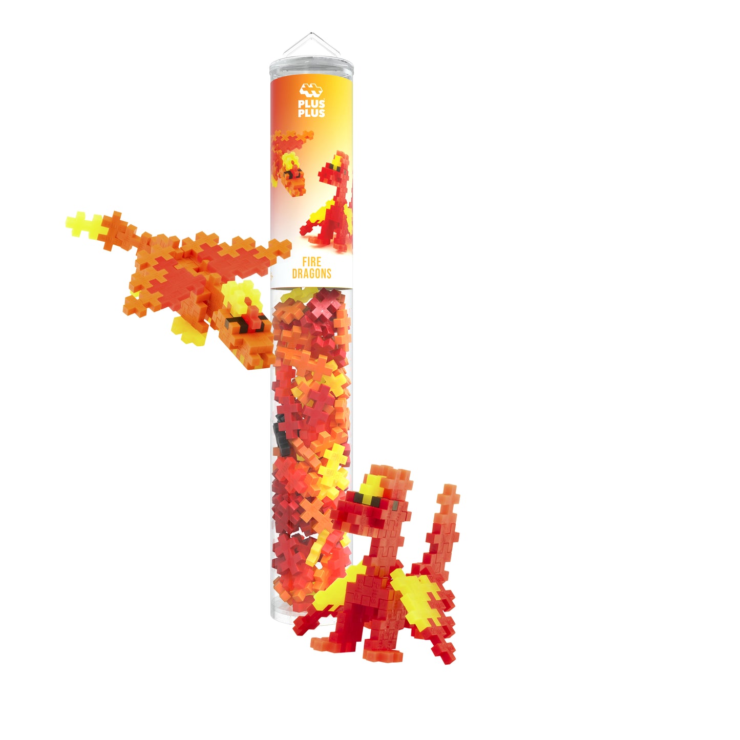 Plus-Plus tube - Fire dragons (100 stuks)