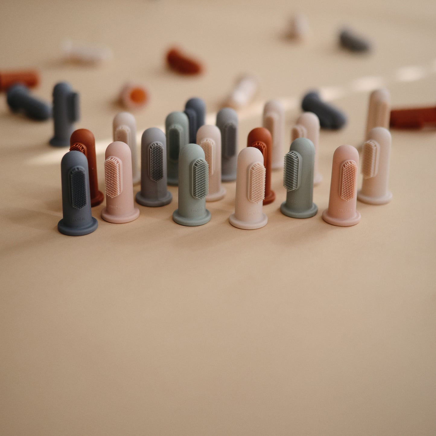 Mushie toothbrushes - Tradewinds & stone