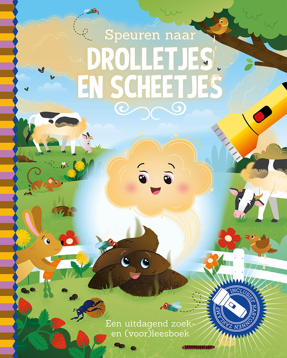 Zaklampboek | Speuren naar drolletjes en scheetjes | Zoekboek