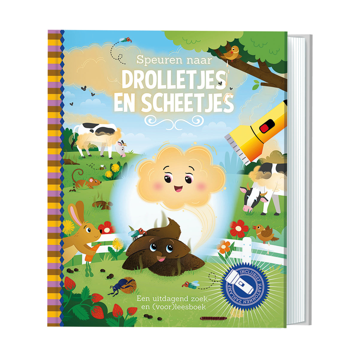 Zaklampboek | Speuren naar drolletjes en scheetjes | Zoekboek