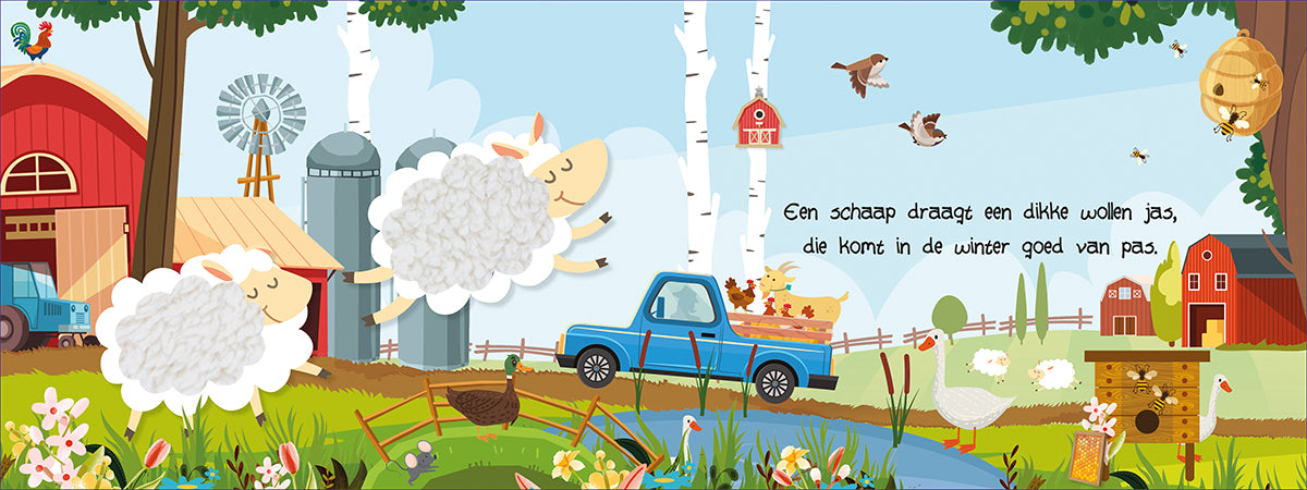Voelboek | Kijk en voel - Boerderijdieren