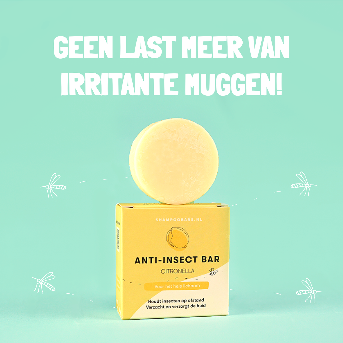 Anti insect bar | Shampoobars.nl | Citronella