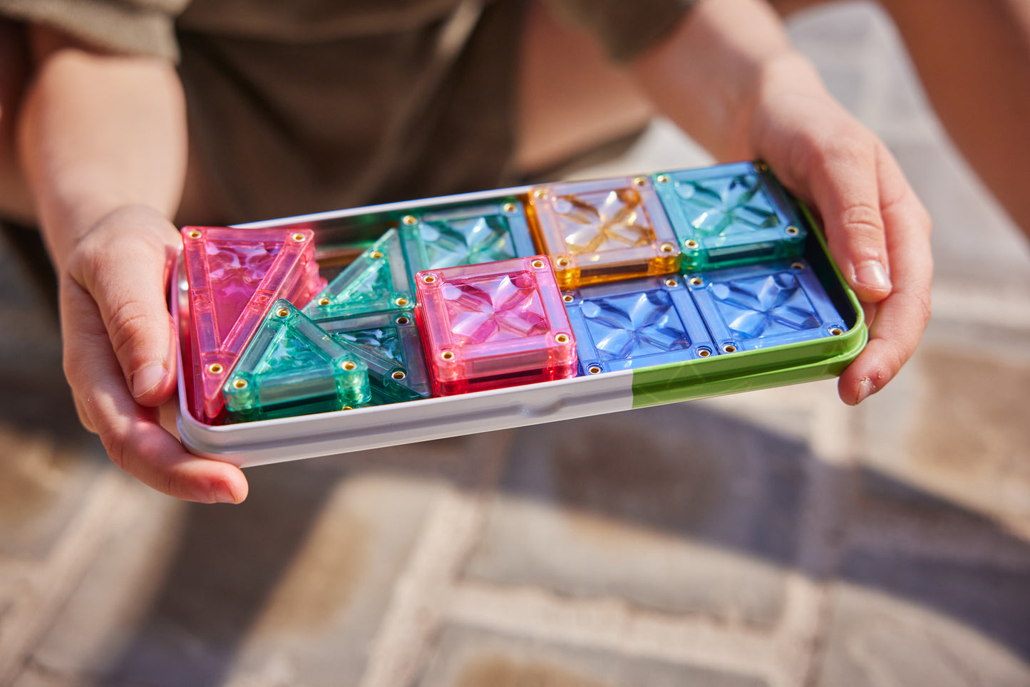 Magnetische tegels | Mini tiles | Pastel | Cleverclixx | 28 stuks