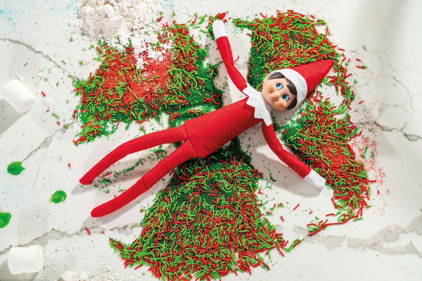 The elf on the shelf - Jongen met boek Nederlandstalig