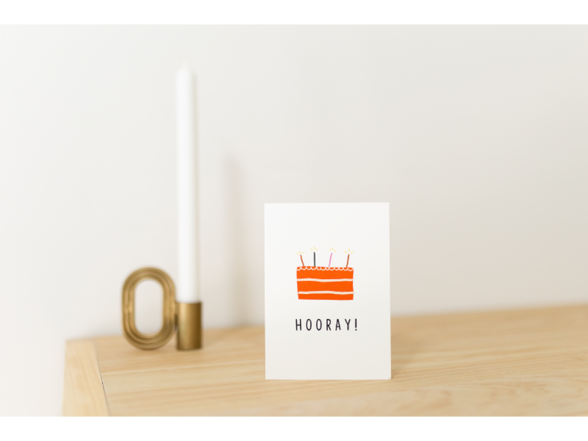 Wenskaart - HOORAY!