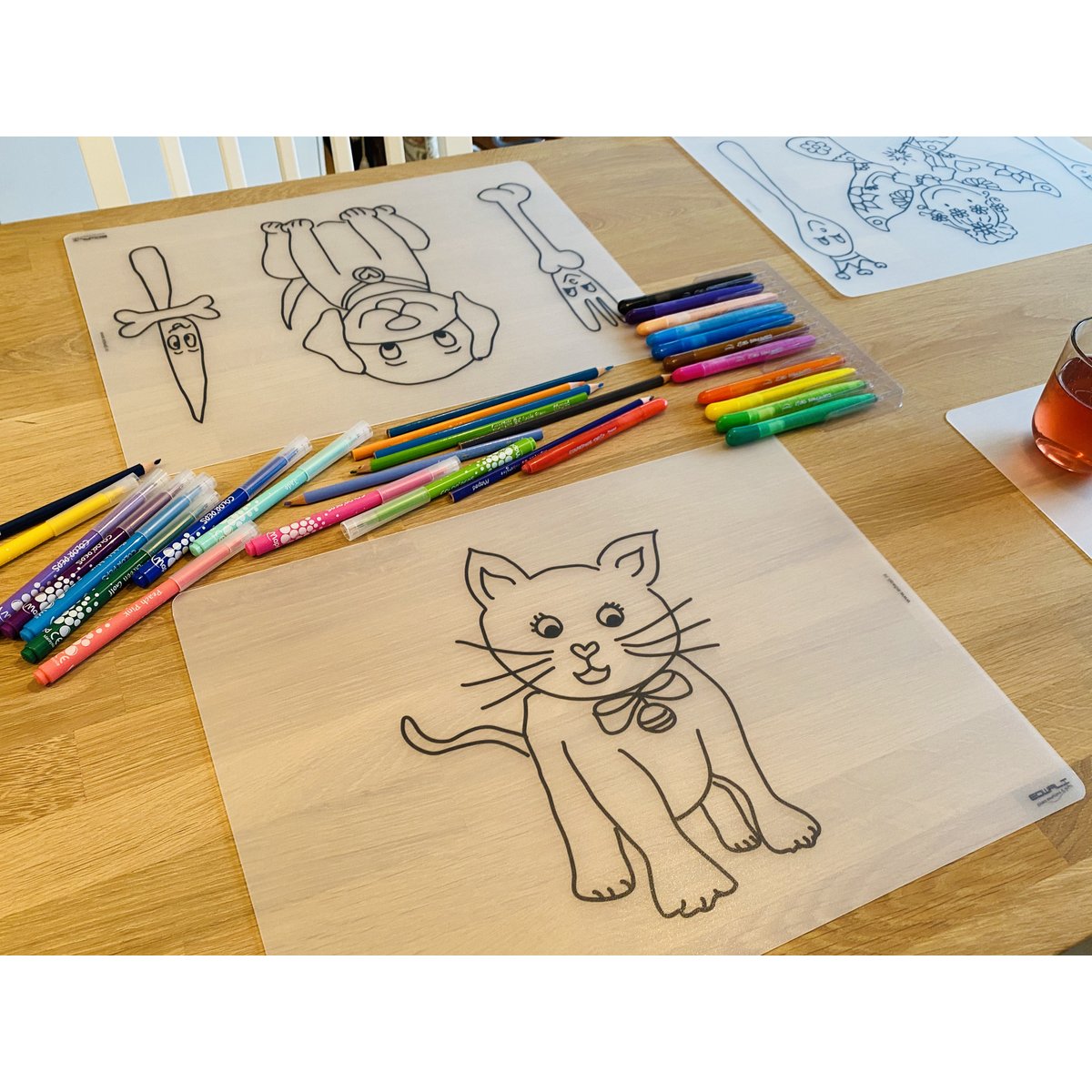 Herkleurbare placemat - Minoes de poes