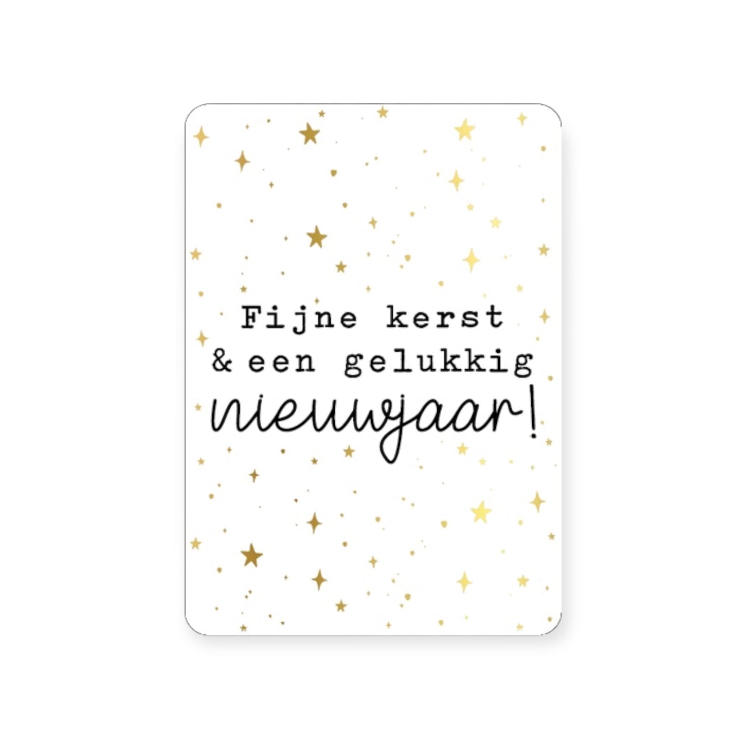 Kerstkaart - Fijne kerst & een gelukkig nieuwjaar! (licht)