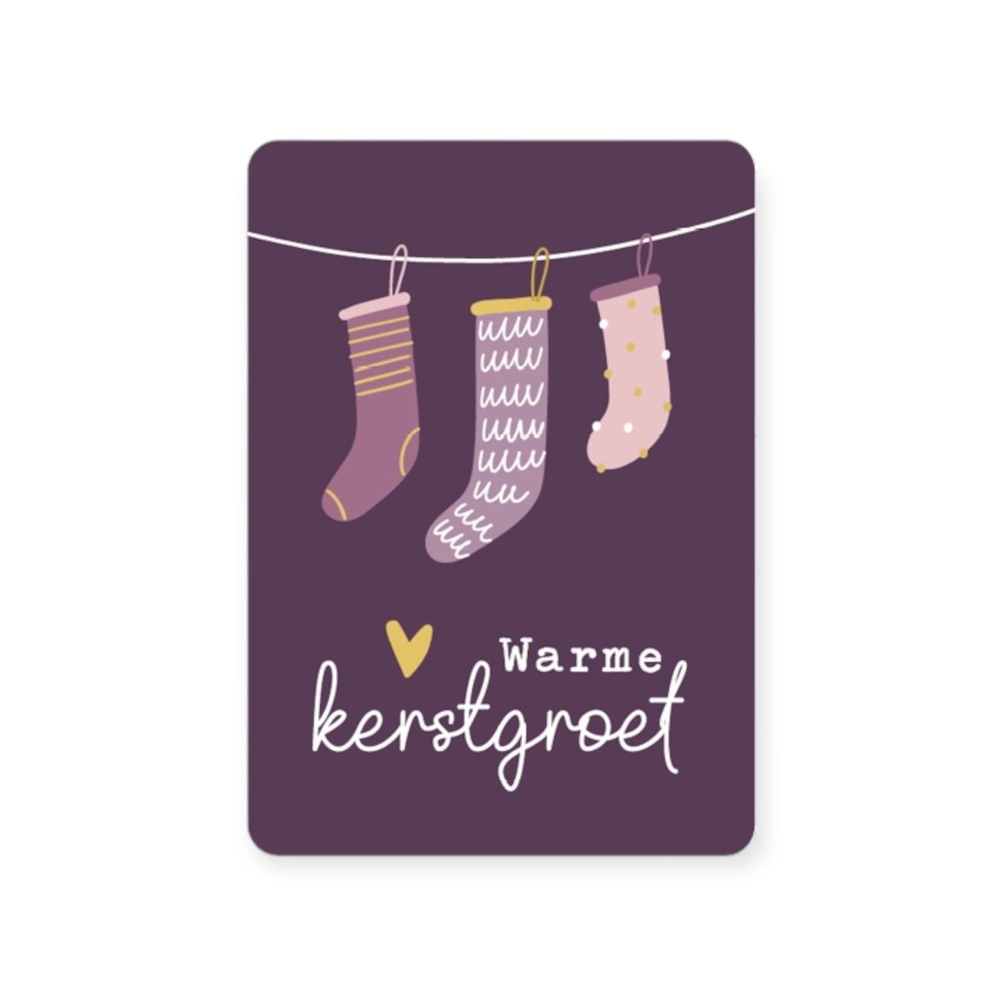 Kerstkaart - Warme kerstgroet