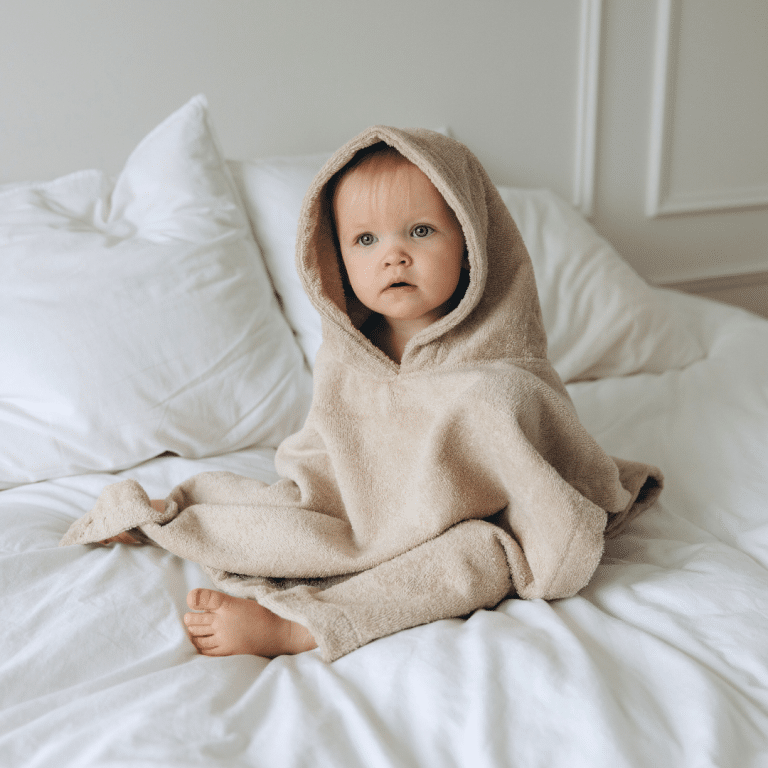 Bad poncho | Beige | tot 5 jaar | Cream