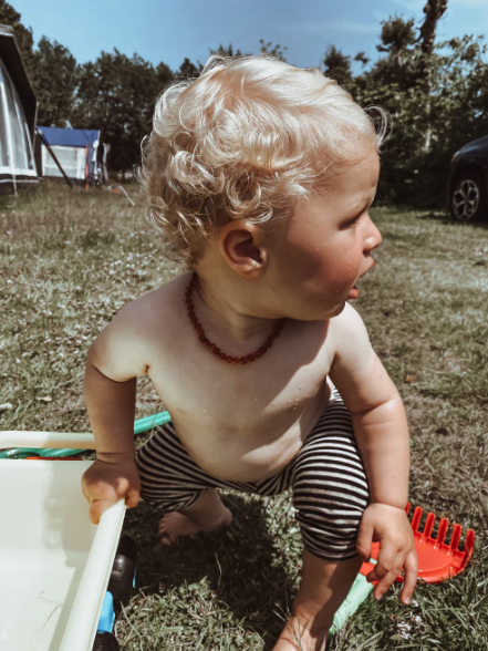 Barnsteen ketting (32 cm)