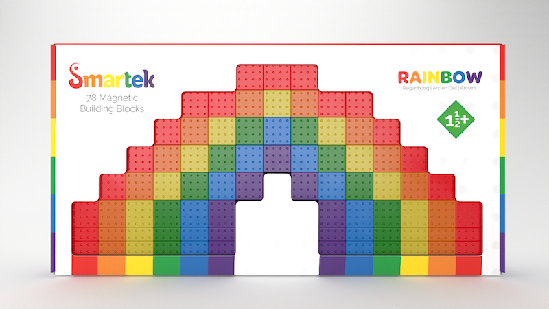 Magnetische Bouwblokken Regenboog Set