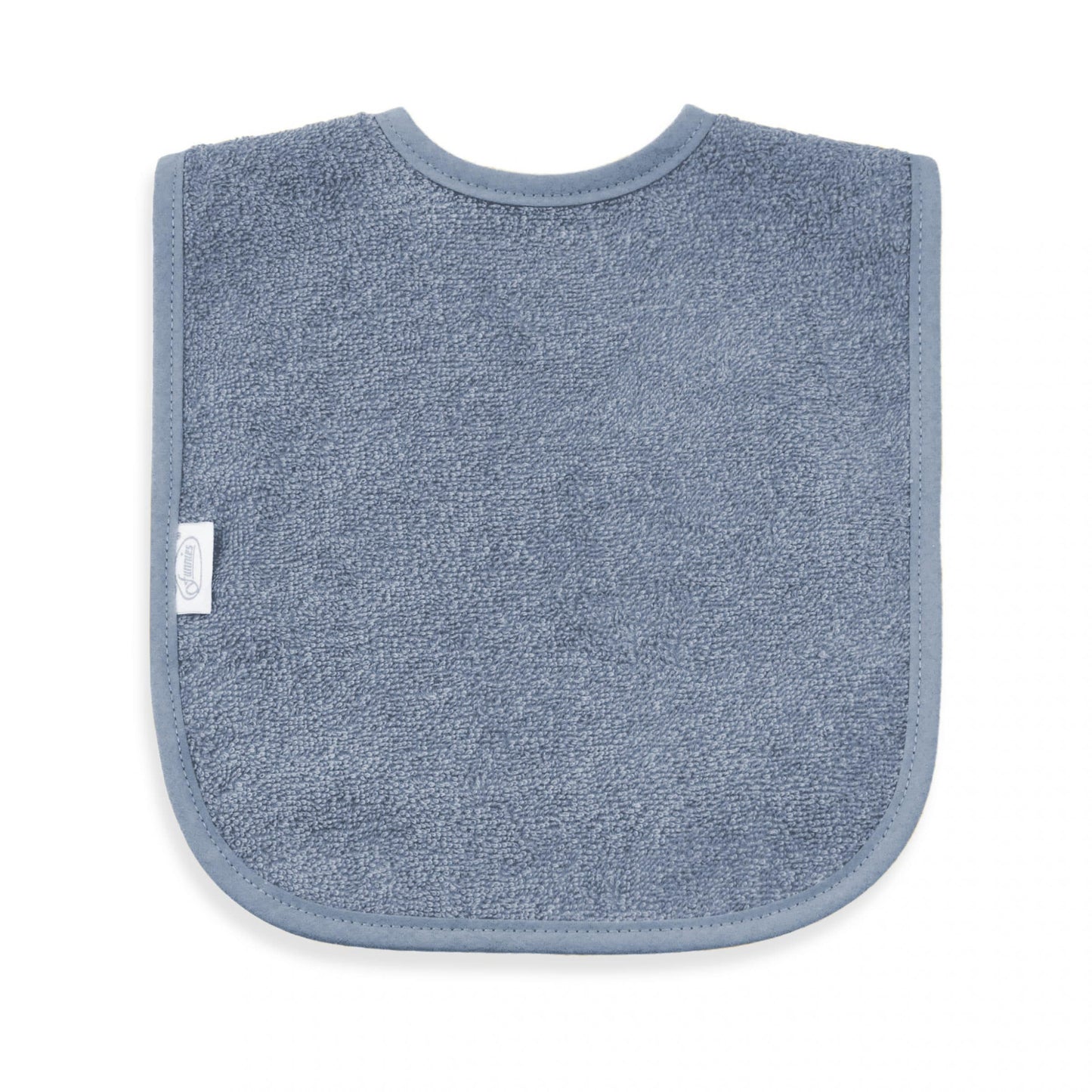 Badstof slabber | Mogelijk met naam | Grey-blue
