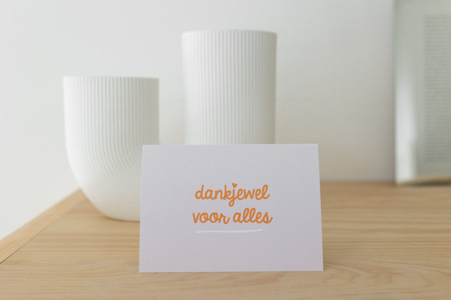 Wenskaart - Dankjewel voor alles