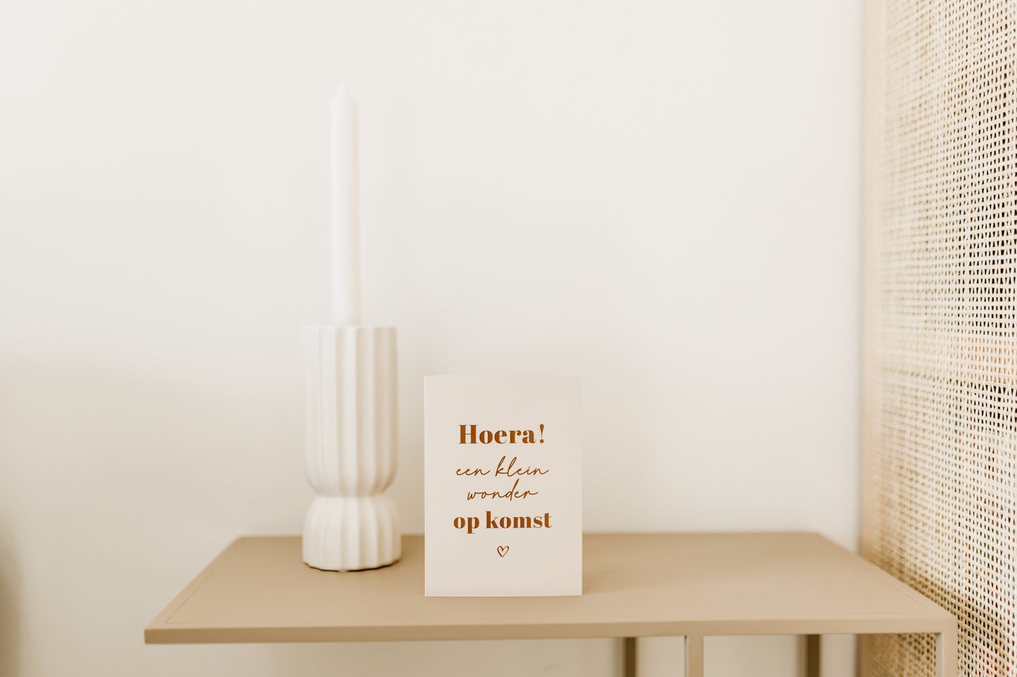 Wenskaart - Hoera! Een klein wonder op komst