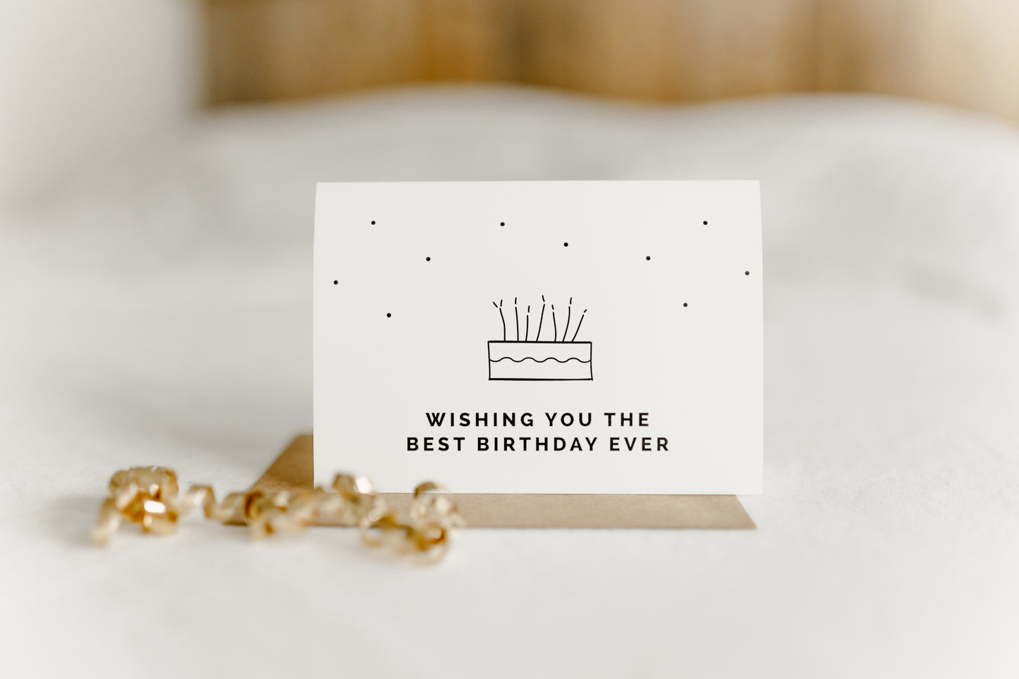 Wenskaart - Wishing you the best birthday ever