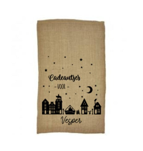 Zak van Sinterklaas met naam