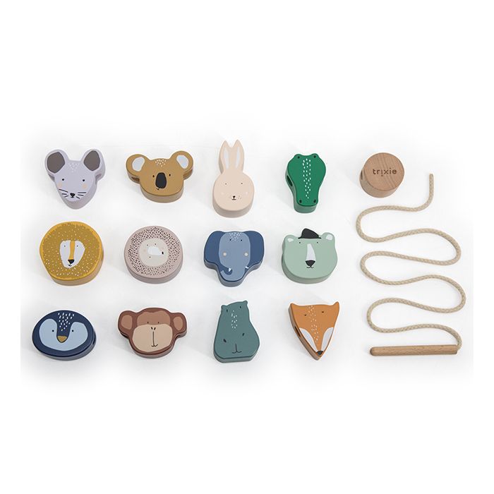 Trixie - Houten rijgkralen