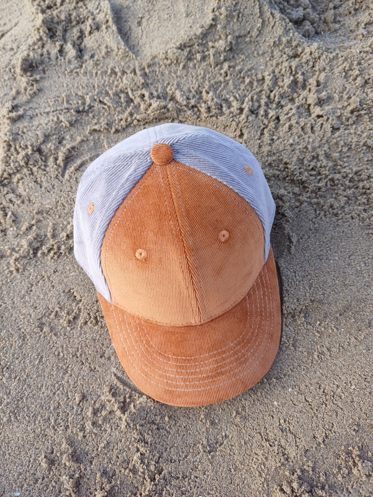Pet voor baby & kind | Rib | Grijs en cognac
