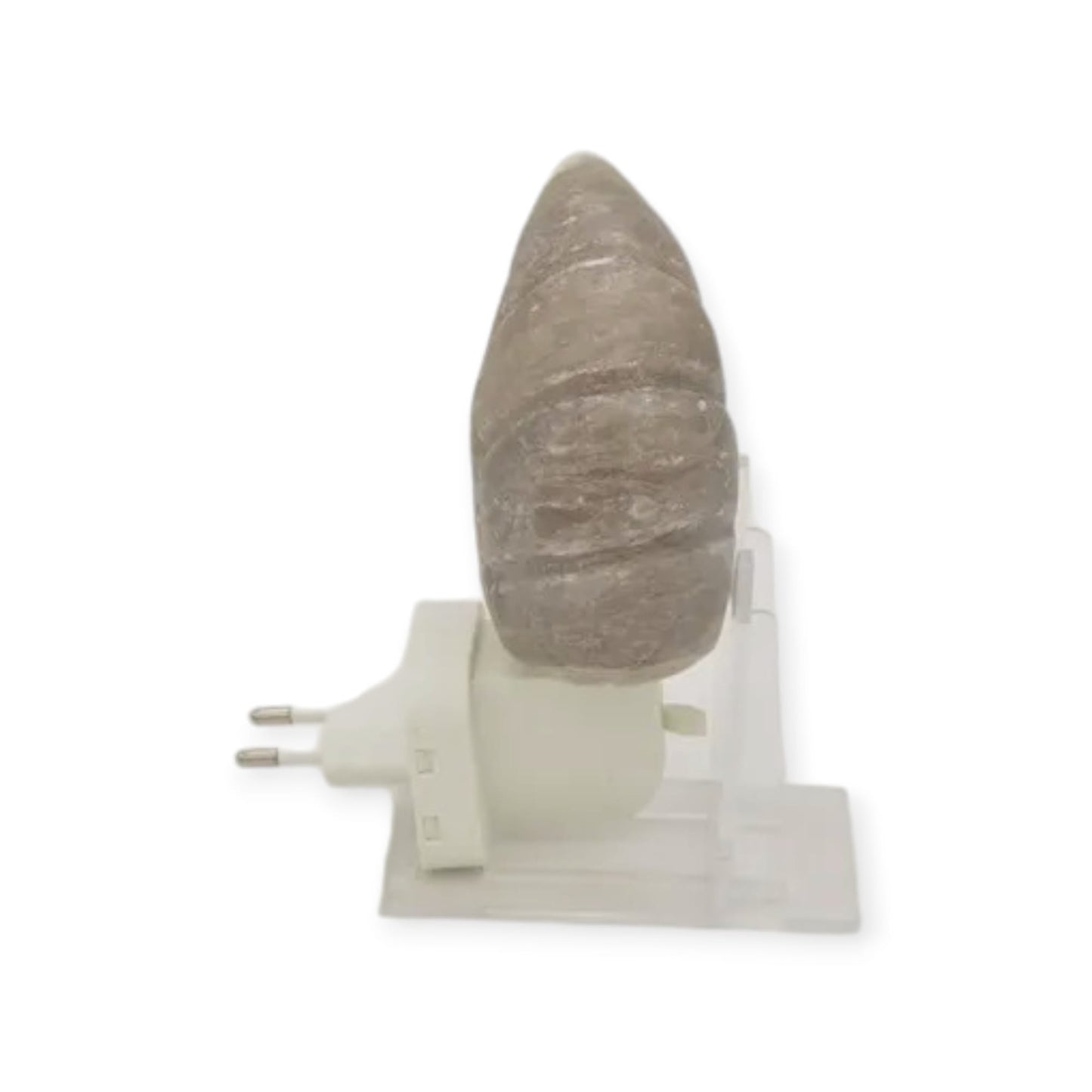 Himalaya zoutsteen | Nachtlampje blad grijs