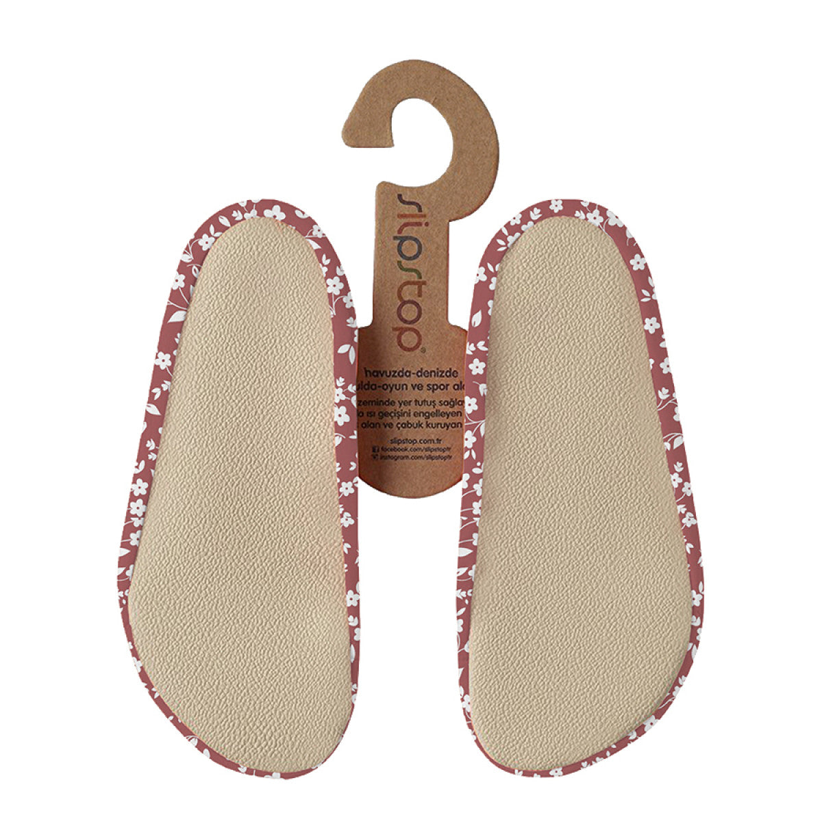 Slipstop | Waterschoentjes voor meisjes | Antislip schoen | Bloemenprint | Stone flower