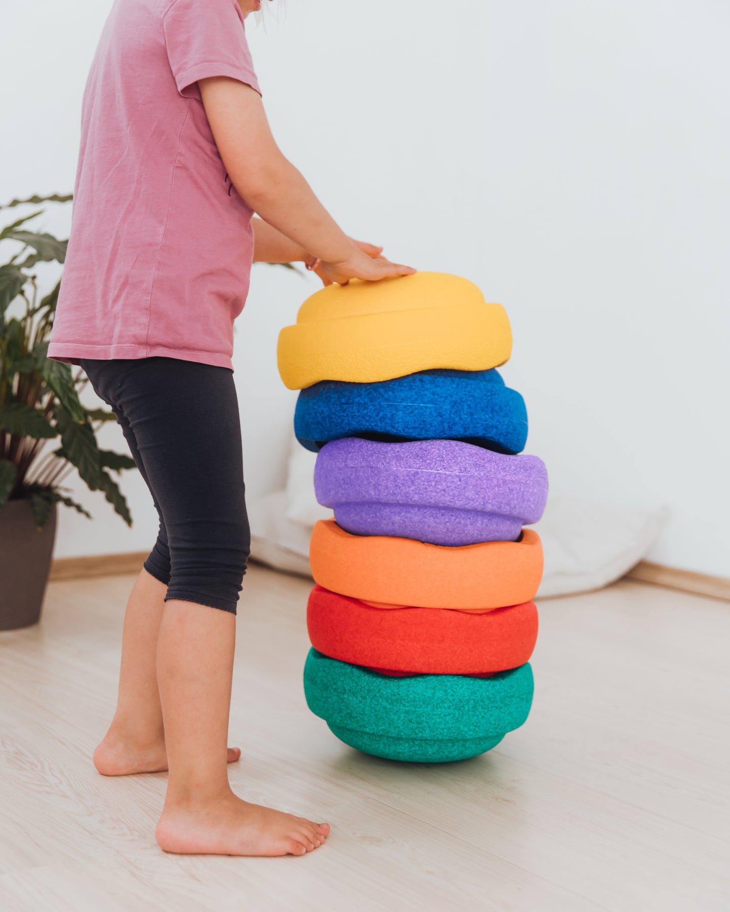 Stapelstein® Regenboog set 6 + Super confetti balans bord