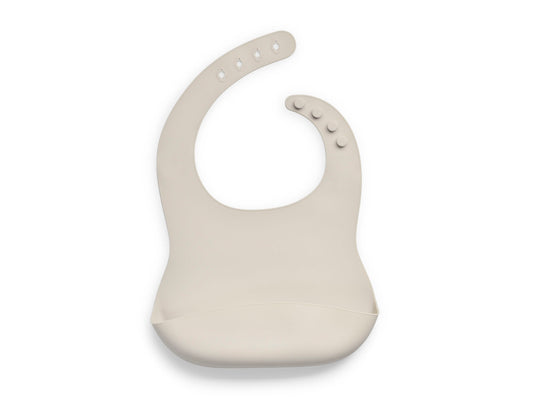 Siliconen slabber | Nougat | Beige