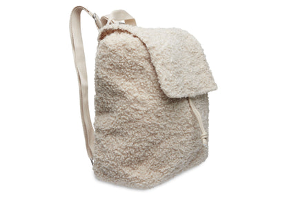 Kinderrugzakje | Mogelijk met naam | Boucle Naturel | Jollein | Crème kleurig