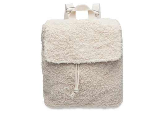 Kinderrugzakje | Mogelijk met naam | Boucle Naturel | Jollein | Crème kleurig