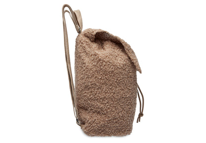Kinderrugzakje | Mogelijk met naam | Boucle biscuit | Jollein | Bruin
