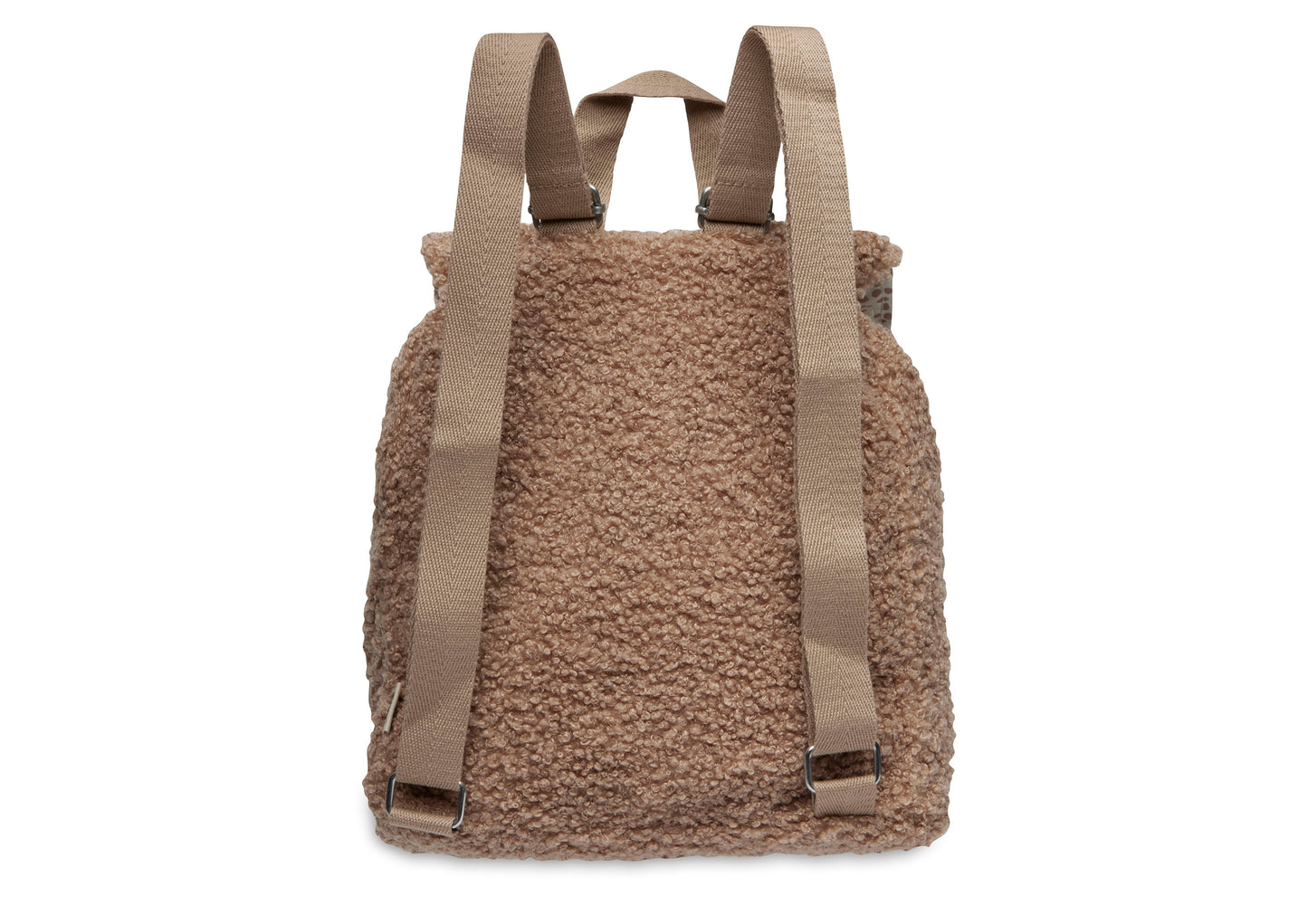 Kinderrugzakje | Mogelijk met naam | Boucle biscuit | Jollein | Bruin
