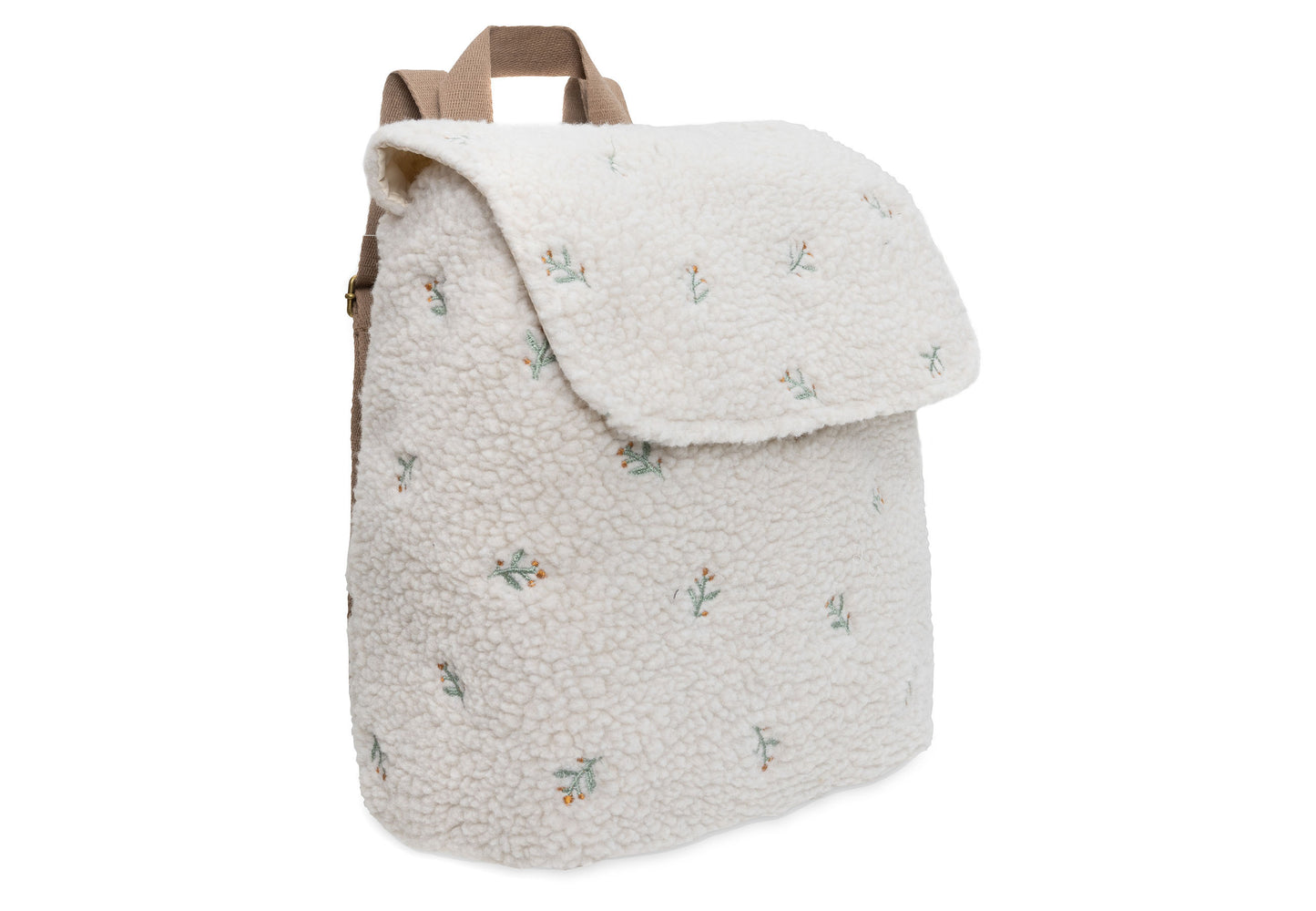Kinderrugzakje | Teddy lovely | Gepersonaliseerd | Jollein | Crème kleurig met bloemen
