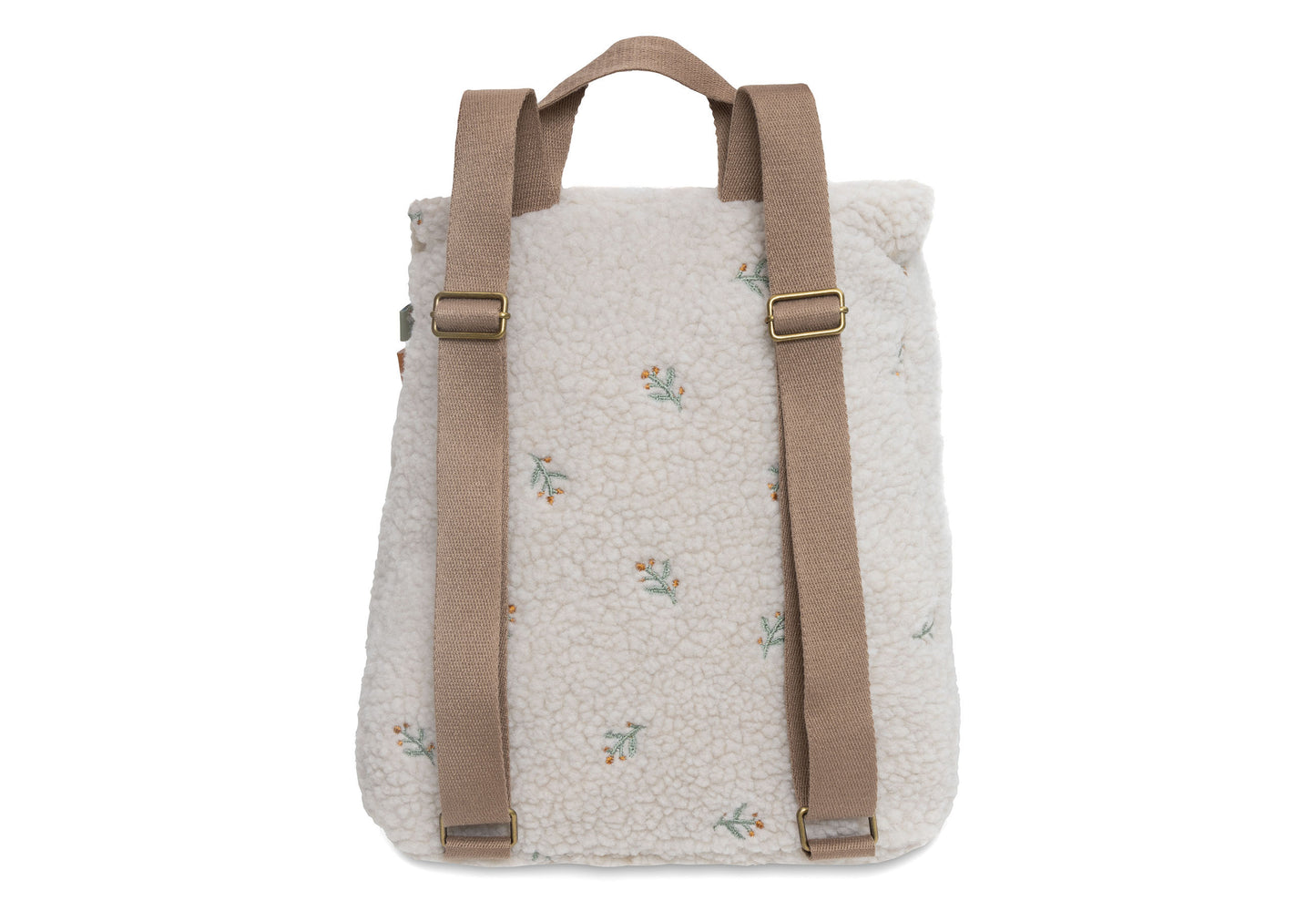 Kinderrugzakje | Teddy lovely | Gepersonaliseerd | Jollein | Crème kleurig met bloemen