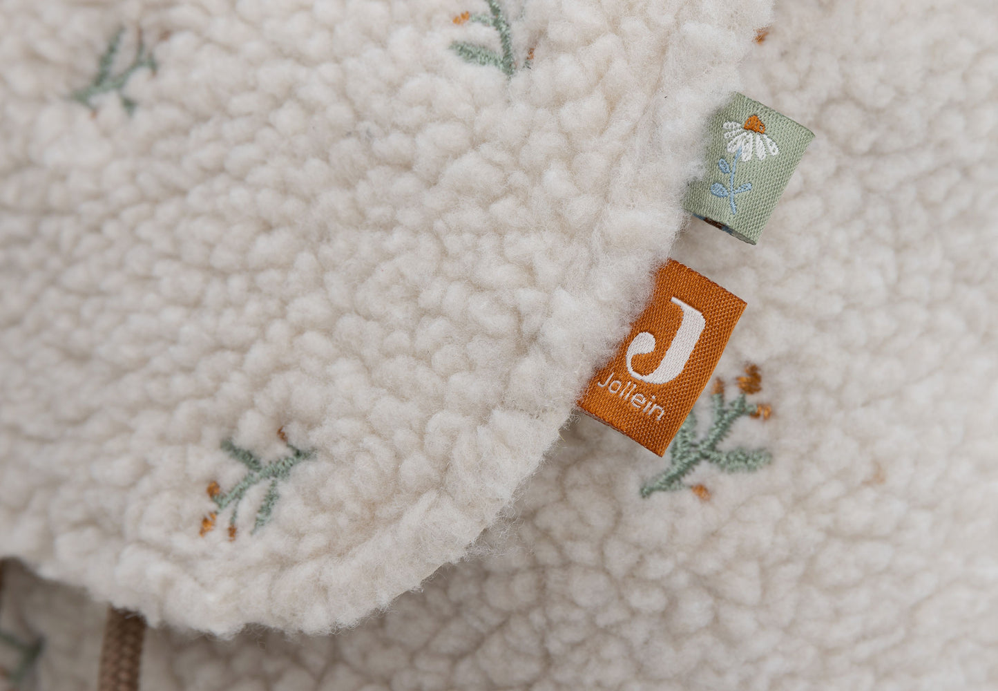 Kinderrugzakje | Teddy lovely | Gepersonaliseerd | Jollein | Crème kleurig met bloemen